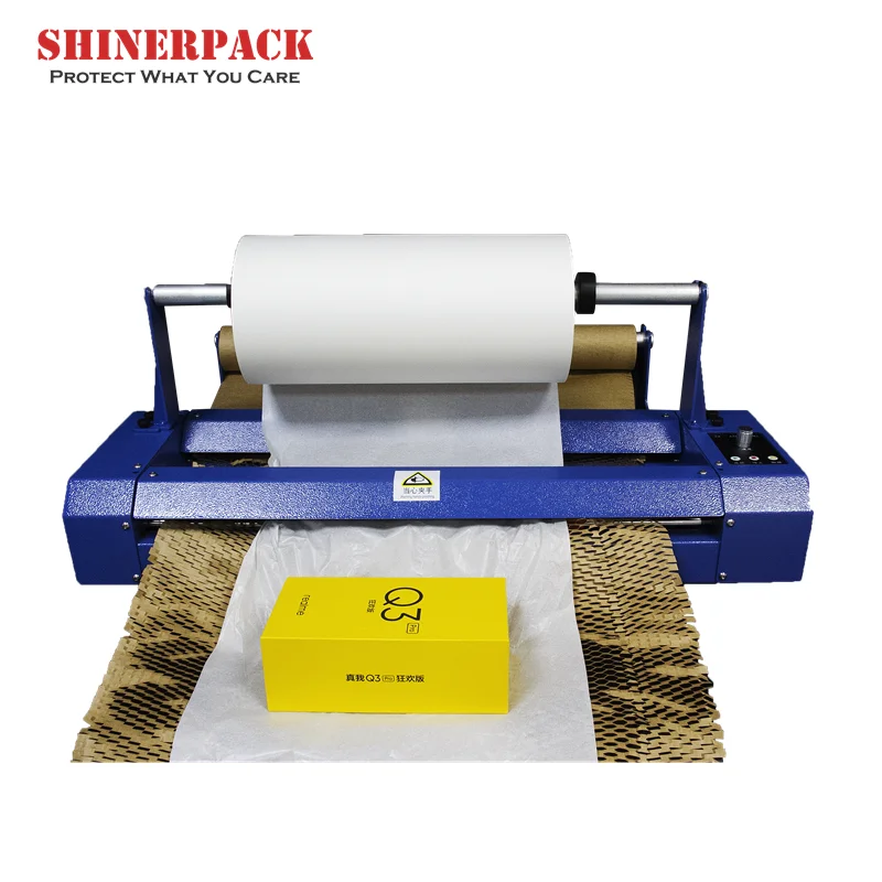 Automatic High Speed Protection Using Packaging Paper Wrapping Machines Honeycomb Kraft Paper Packaging Machine