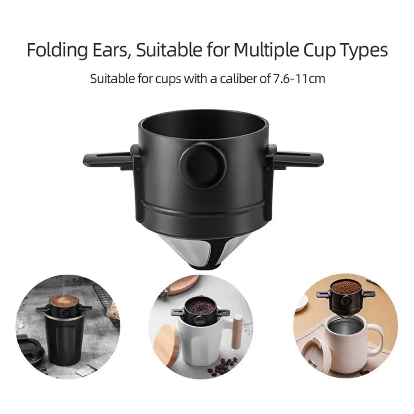 FREE SAMPLE New design household portable Reusable Paperless Mini Coffee Filter tea coffee dripper