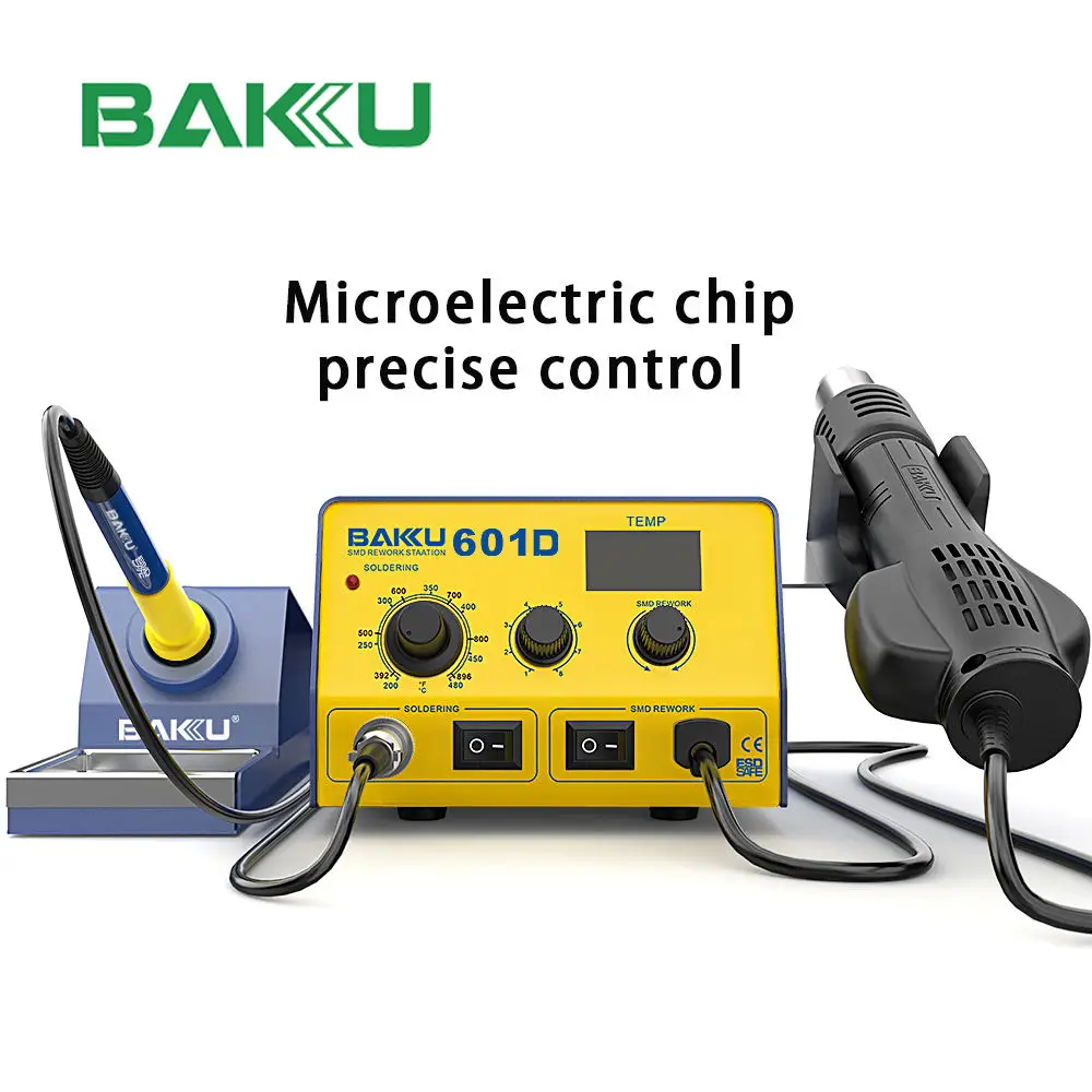 Hot sale herramienta de soldadur BAKU 601D LED digital display estacion de calor  long lifetime durable in use soldering station