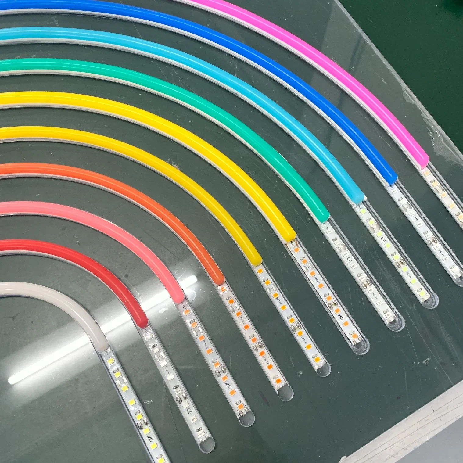 separated silicone neon flex strip without LED IP67 neon strip
