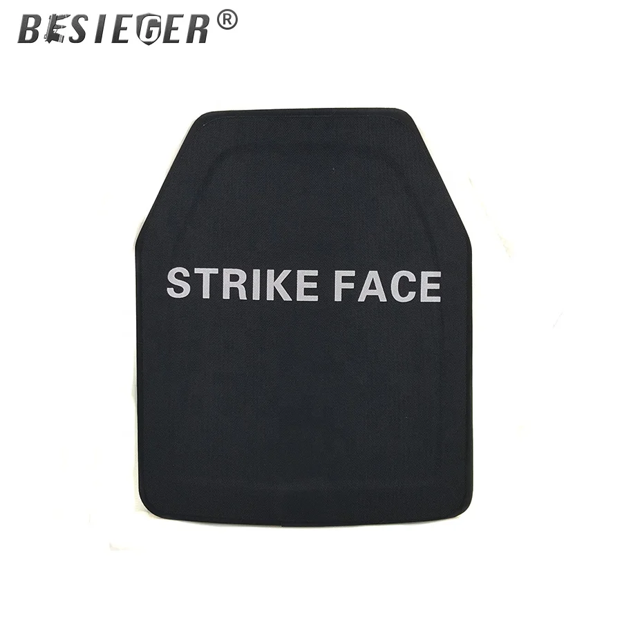 Одиночная изогнутая жесткая бронированная пуленепробиваемая пластина с уровнем NIJ 0101,06 IIIA тактический жилет или пуленепробиваемый жилет