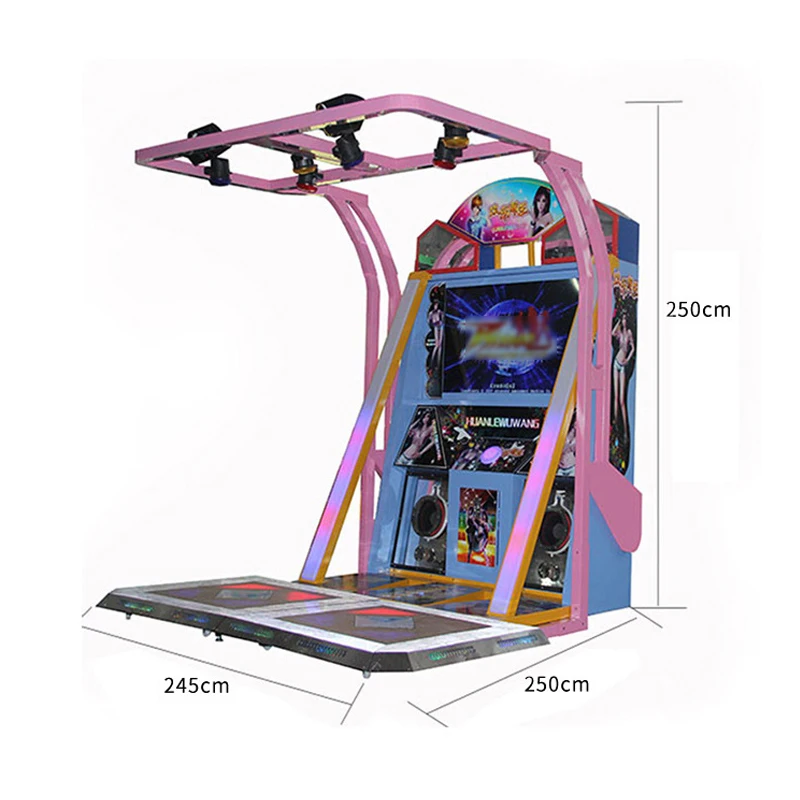 Hot Sale Coin Operated Amusement Dance Central 3 Generation Dancing Video Game Machine For Shopping Mall