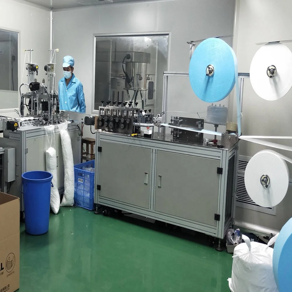 full automatic disposable meltblown nonwoven fabric inner ear loop production line machine