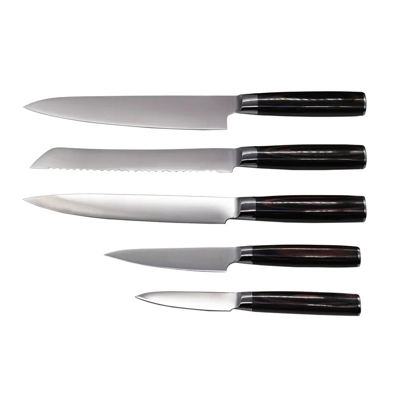 
Fine Polishing Factory OEM Kitchen Knife with Pakka Handle 