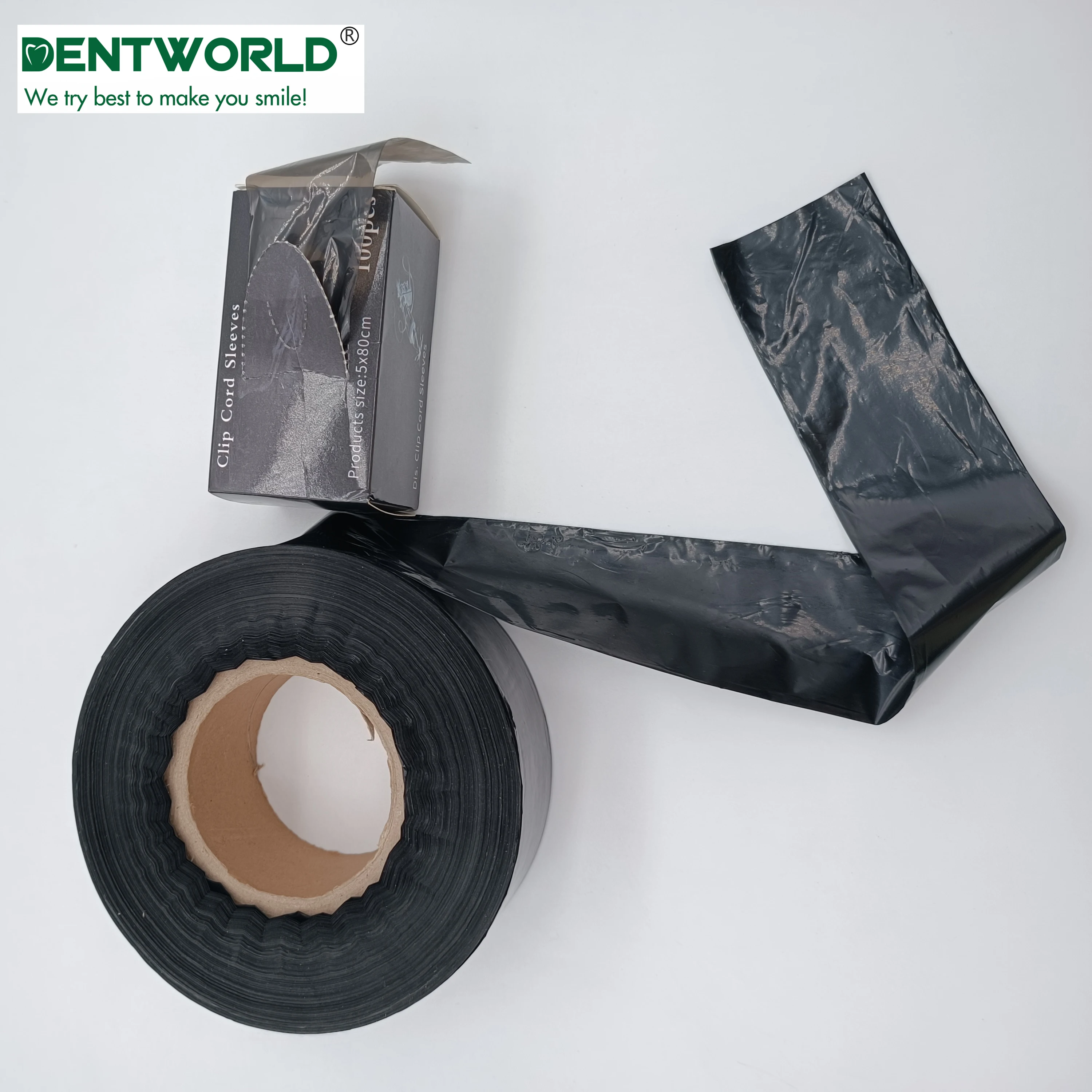 Tattoo supplies disposable accessory eco clip cord sleeve bags tattoo clip cord cover roll