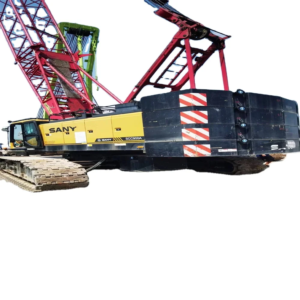 Sany 90T used  crawler crane sany  SCC900A year2018  very new machine beautiful machine good working condition