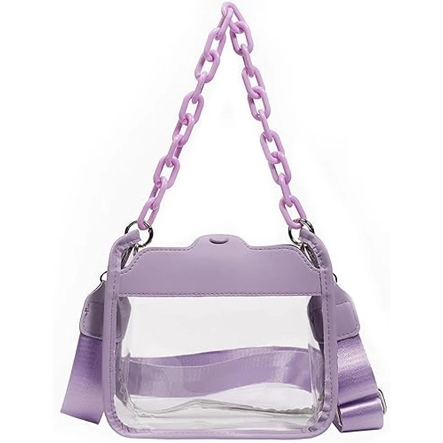 Transparent PVC Messenger clear Concert Women CrossBody Bags Clear Stadium Bag