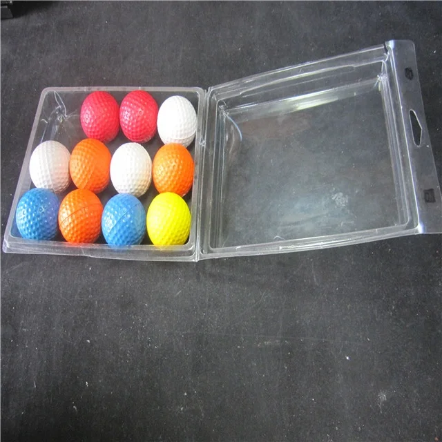 Blister packaging transparent plastic clamshell packaging for golf balls