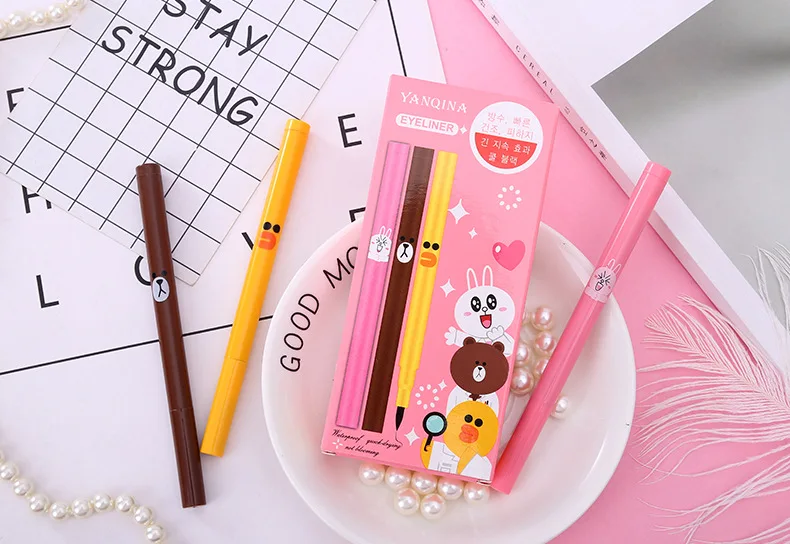 Best Sellers Cartoon Eyeliner Lasting waterproof sweatproof Anti halo dyeing Eyeliner Waterproof Liquid Eyeliner