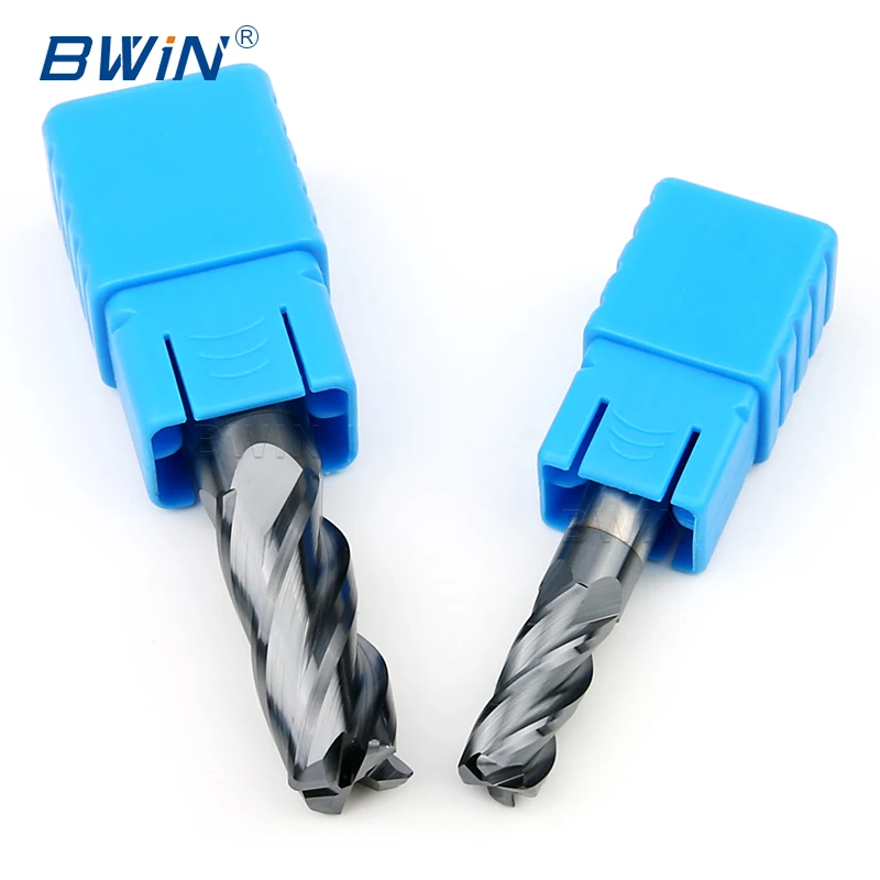 Carbide End Mill 4 Flutes End Mill Cutter Flat Carbide Milling Cutter Cutting Tools End Mills HRC45 Fresas CNC Tool for Metal