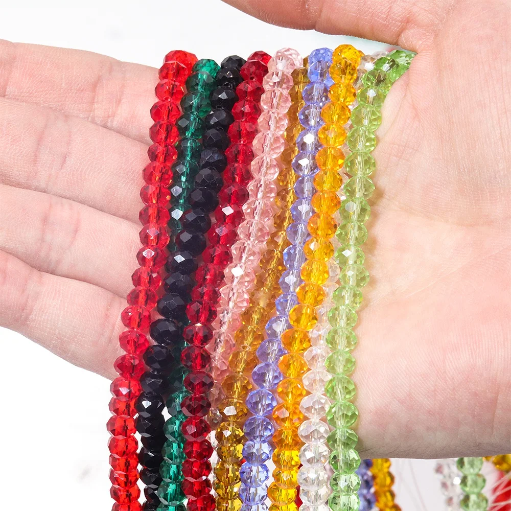 Beautiful Round Glass Stone Beads Wholesale 2mm 3mm 4mm 6mm 8mm 10mm Glass Crystal Bead For Jewelry Making Decoration