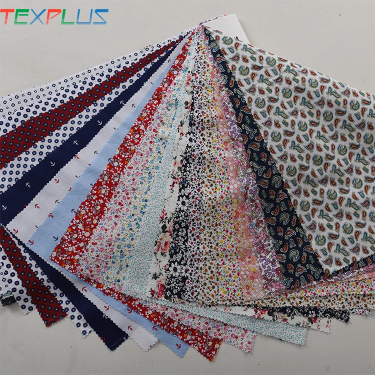 
100% Cotton Ready Goods Printed Fabric 