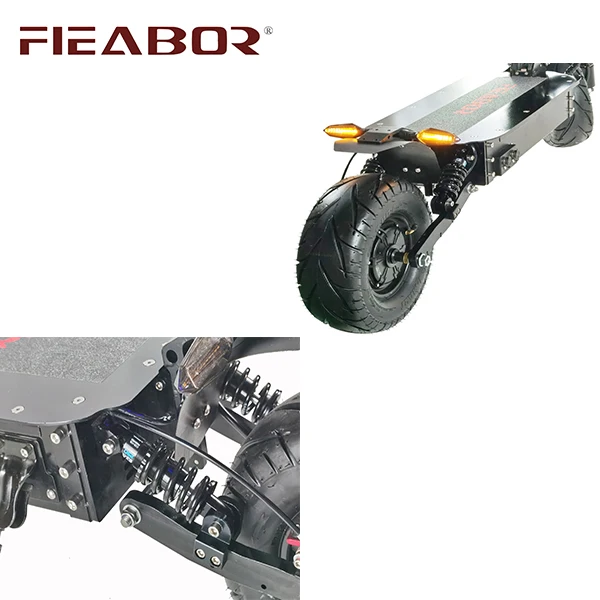 Fieabor Q13 New Design 13inch 60v 6000w Lithium Battery Power Fat Tire Big Powerful Electric Scooter