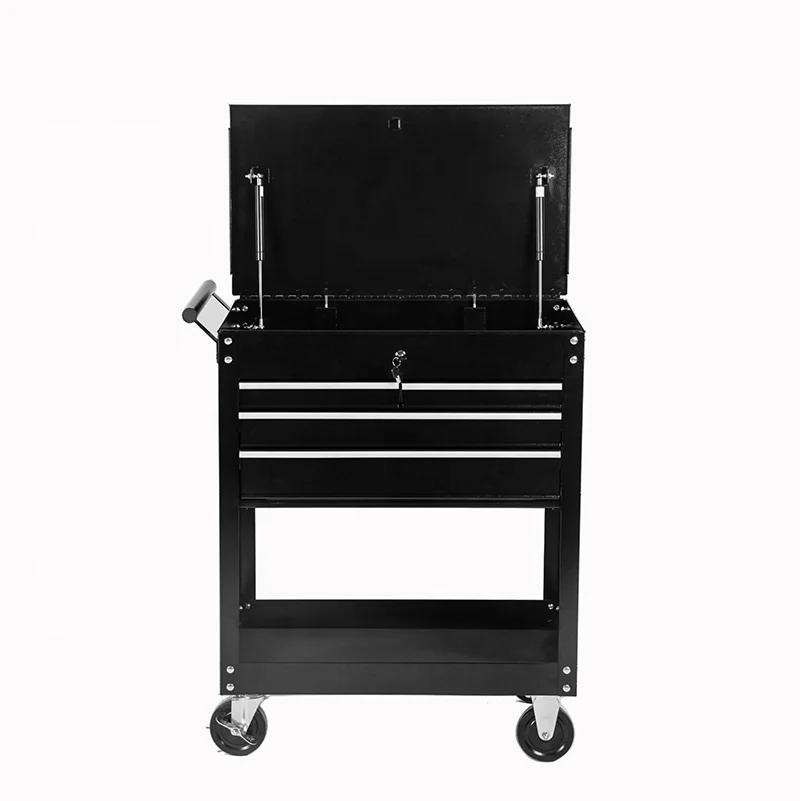 Heavy Duty 4 Drawers Rolling Metal Tool Cabinet Electric Tool Carts with Workshop Tool Sets Box