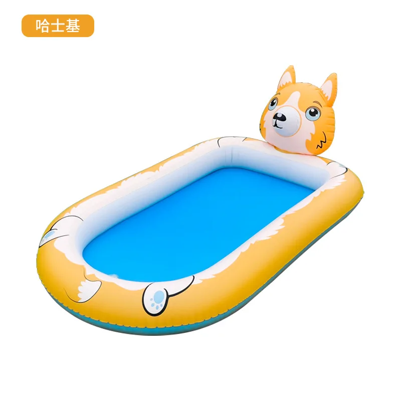 Dog/Children Summer Water Fun Toy Yard Lawn Small Inflatable Swimming Pool Inflatable  Water Splash Mat