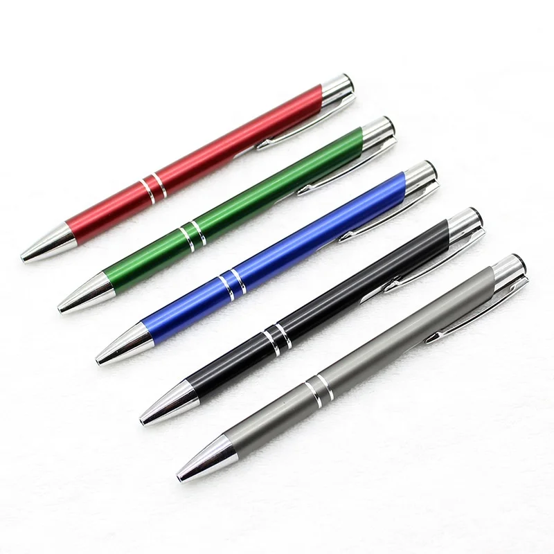 Fast Delivery Support Small Batch Order Classic Ballpoint Pen Ultra low Price Limited Supply Of Aluminum Rod Metal Office Pen