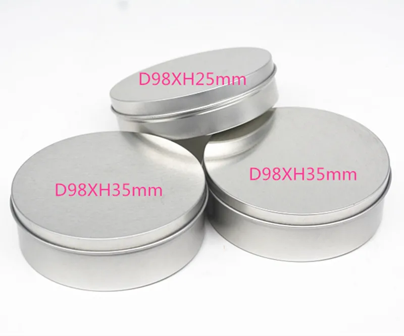 Diameter 98 tin box round tin storage biscuit chocolate metal packaging box tin tea