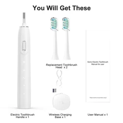 OEM ODM 45000 VPM Smart Timer Electric Toothbrush Ultrasonic Electric Toothbrush Sonic With Wireless Charger