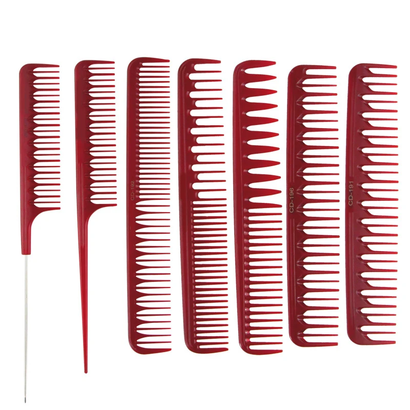 Carbon Fiber Multifunctional Haircut Comb For Salon Stylish Hairdressing Multi-length Tooth Large Hair Cutting Comb