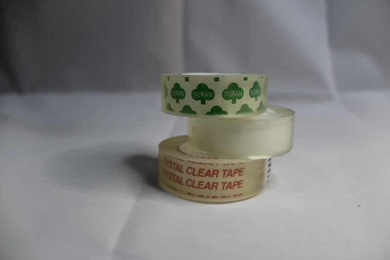 High quality transparent small size BOPP adhesive office school student stationery tape