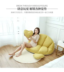 Lazy sofa single double tatami bedroom small family folding sofa bed net red cute girl small sofa
