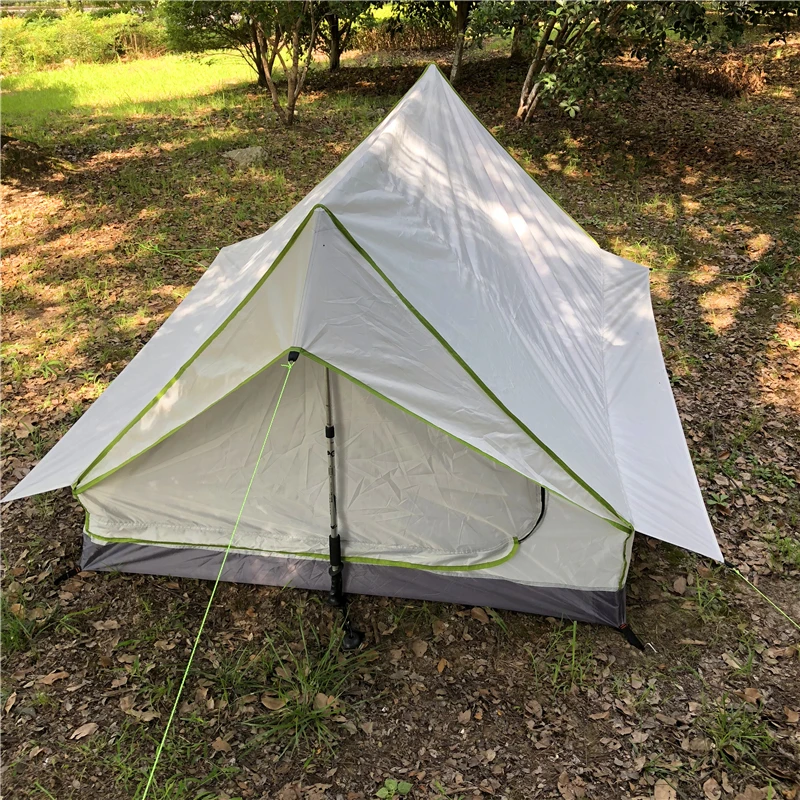 Mountaincattle Hot Selling 2 Man Tent Rodless Rainproof Camping Equipment For Hiking Backpacking Adventure