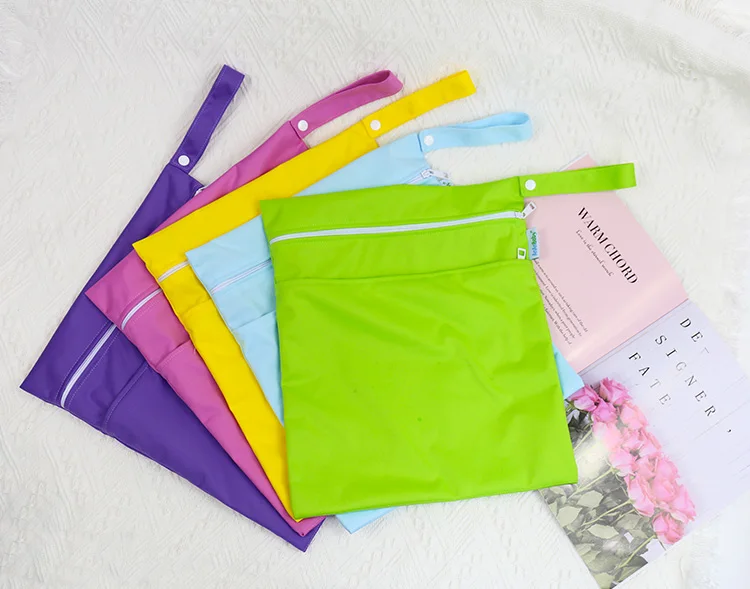 Недорогая Экологически чистая сумка Ananbaby RTS с одним карманом, сумка из однотонной полиэфирной ткани, водонепроницаемая сумка для детских подгузников