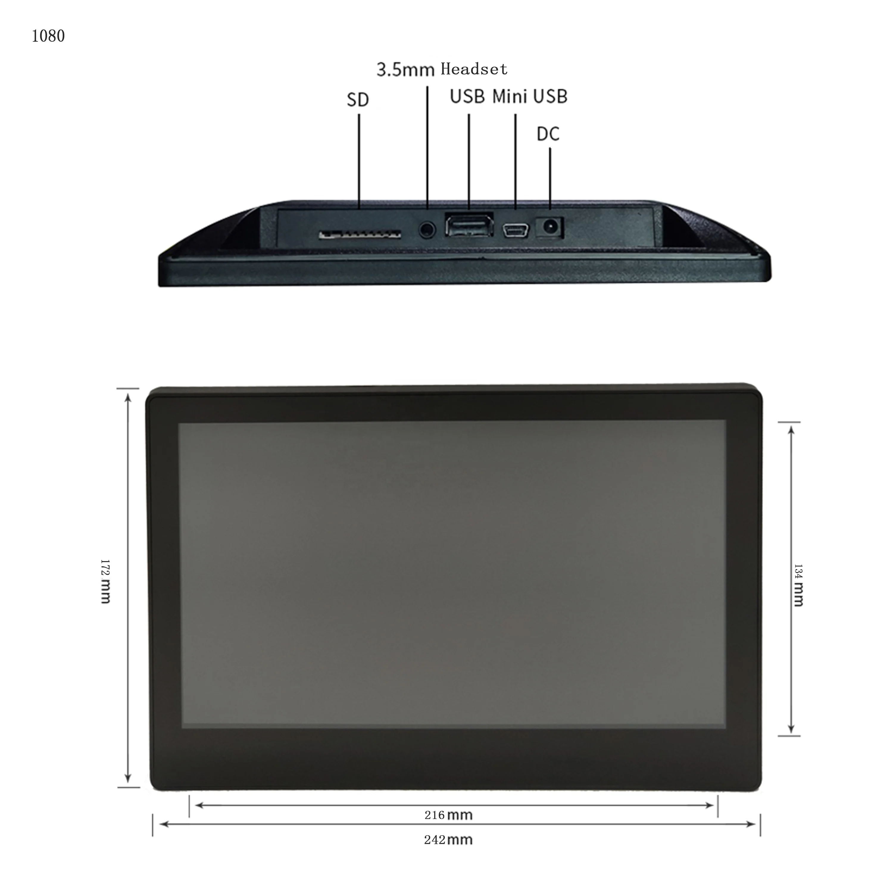 China cheap prices 10.1 Inch smart board interactive digital photo frame portable touch screen