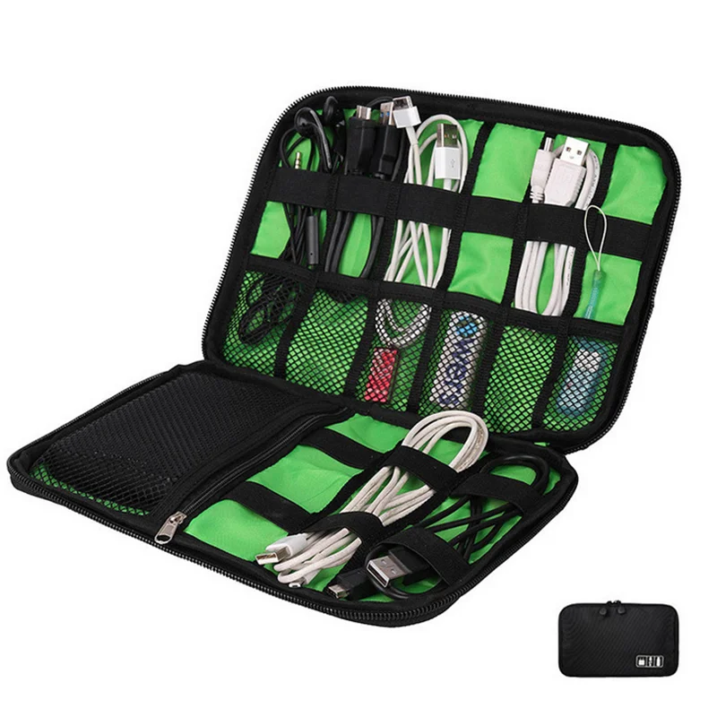 OEM acceptable cable organizer bag portable multifunctional digital storage pouch usb charger earphone storge cable bag