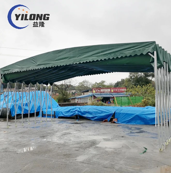 Outdoor waterproof roofing canvas steel frames pvc car shelter