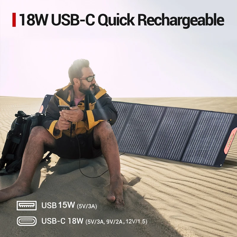 Rawspark OEM/ODM Etfe Integrated Lamination 200W Fold Solar Panel For Camping Charging