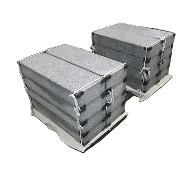 Outdoor solid granite steps stone blocks stairs