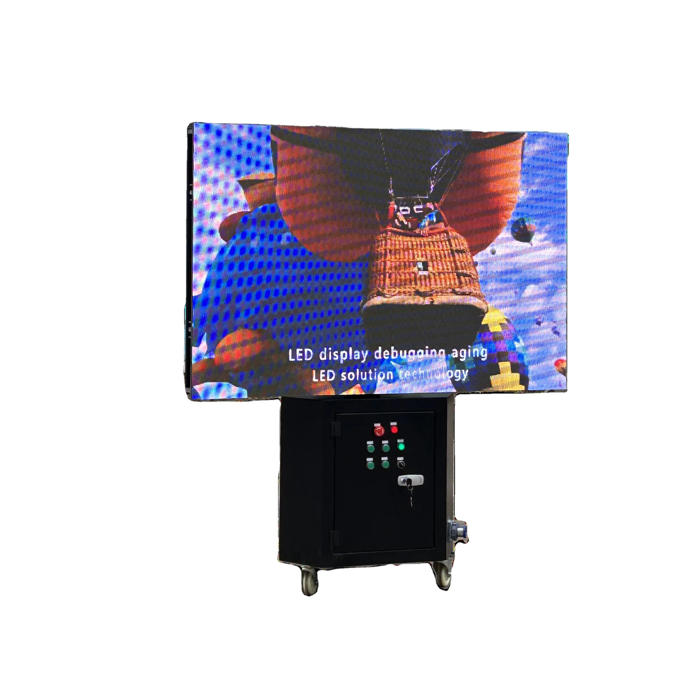 New product  3-sided rotating LED vehicle Outdoor  led display creative rotating screen mobile digital billboard screen