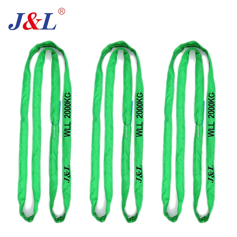 JULI EN 1492 endlsess round slings high quality 100% polyester lifting polyester round sling