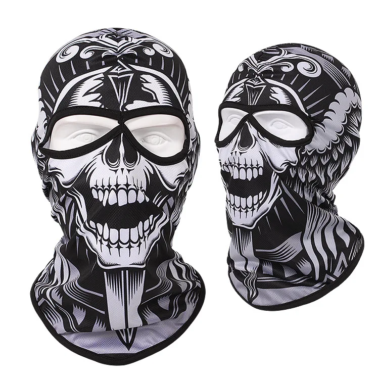 Custom Unisex Ski Mask Balaclava One Hole Mask Motorcycle Fishing Bike Cycling Hiking Skiing Cosplay Halloween Ghosts Balaclava