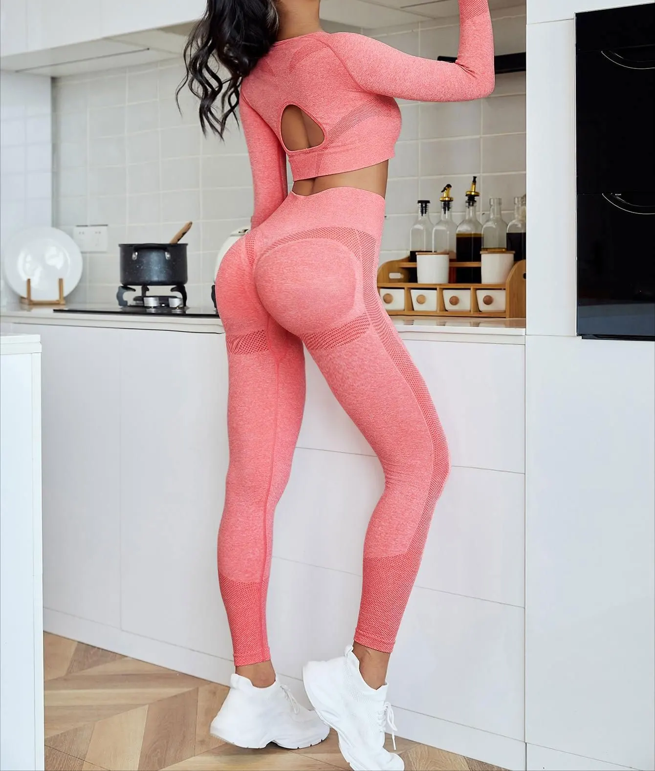 2022 Factory outlet conjunto de yoga sin costuras print