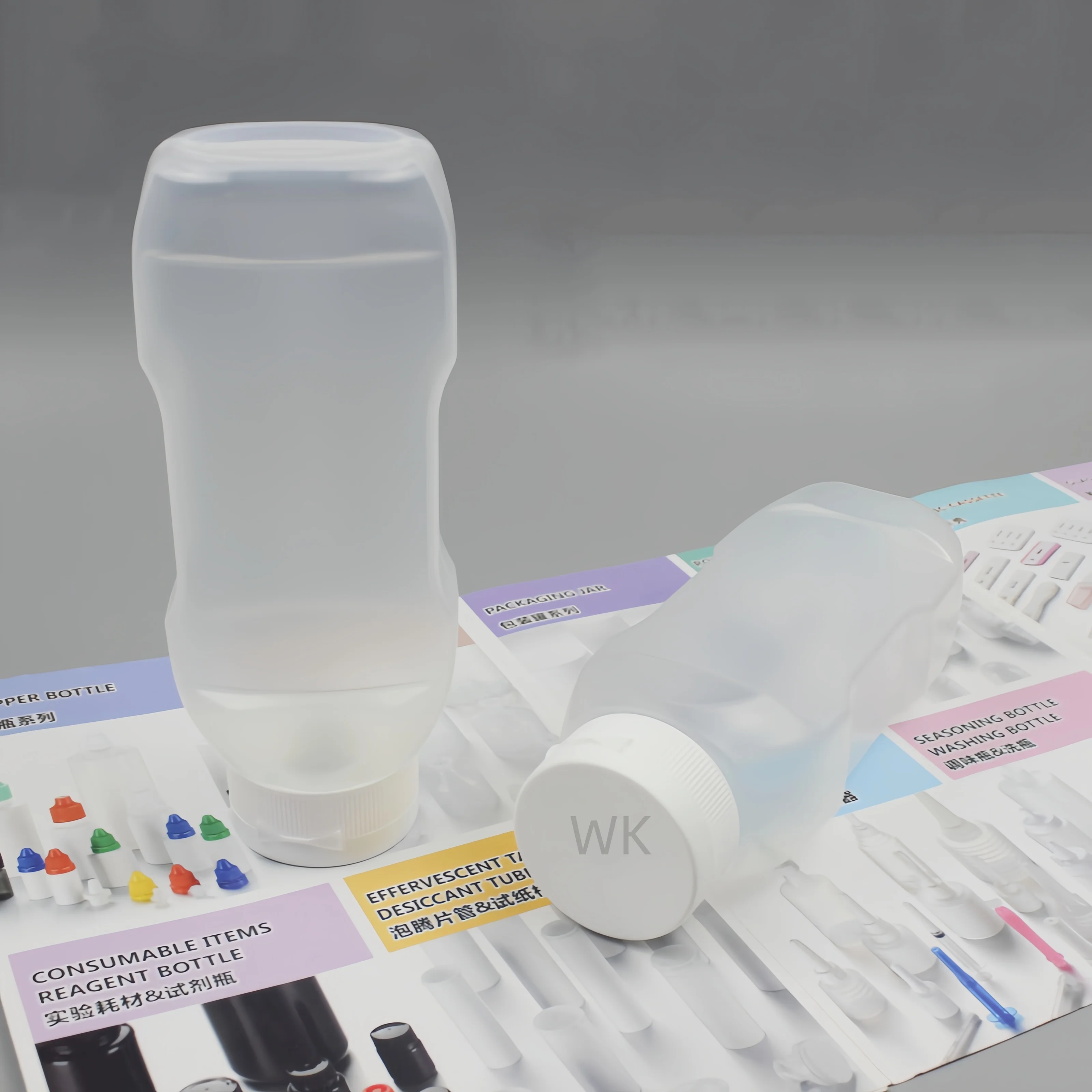 Wholesale of plastic jam squeeze bottles with multiple specifications, suitable for kitchen use with various sauces