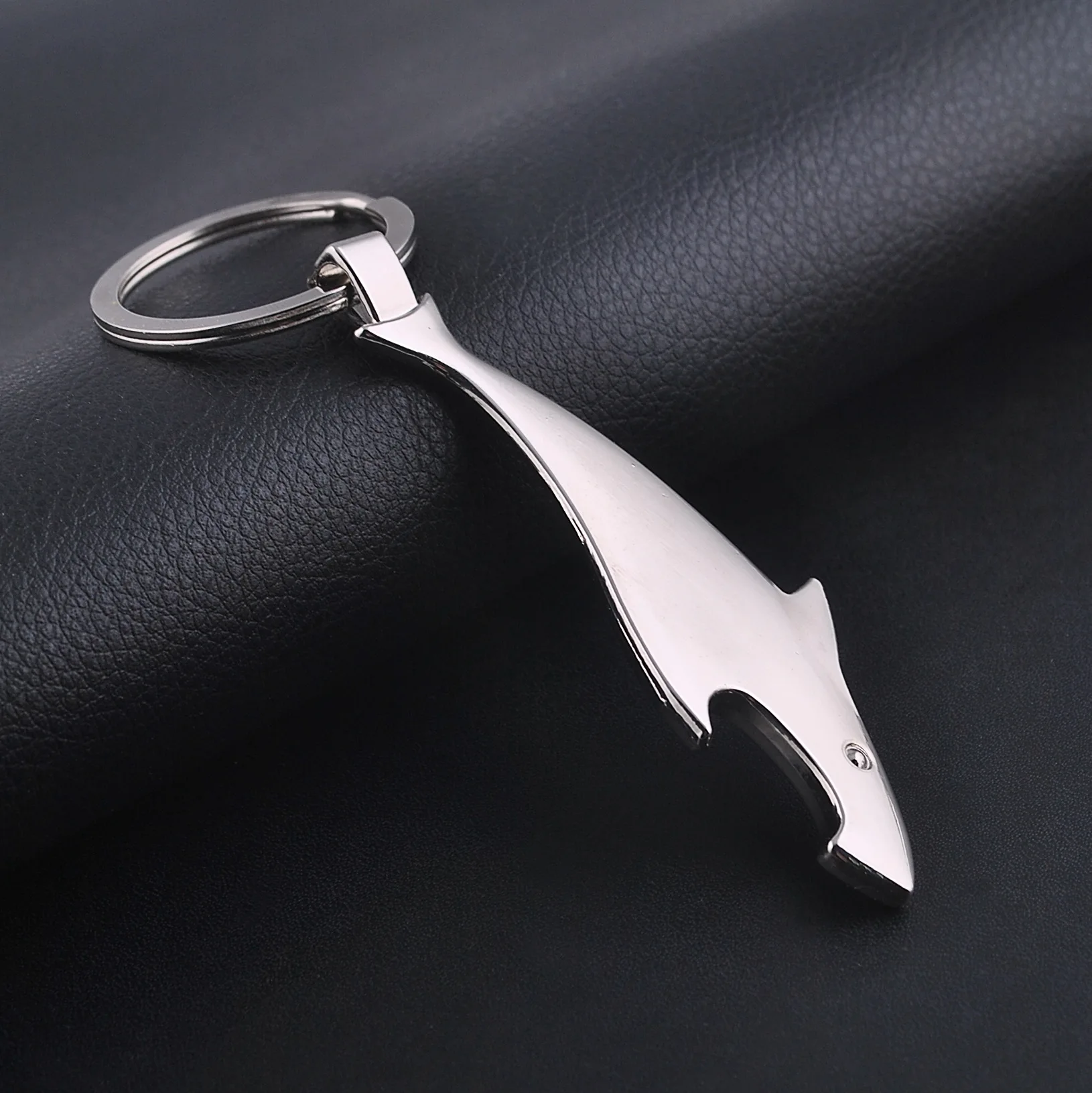 Custom Logo Metal Shark Keychain Bottle Openers Whale Shark Key Chain for Promotion Gift