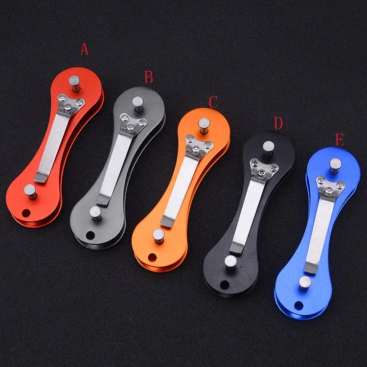 New Upgrade Compact Smart Key Holders Keychain Organizer with Key Ring Attachment for Key Chain EDC Accessories Fathers Day Gift