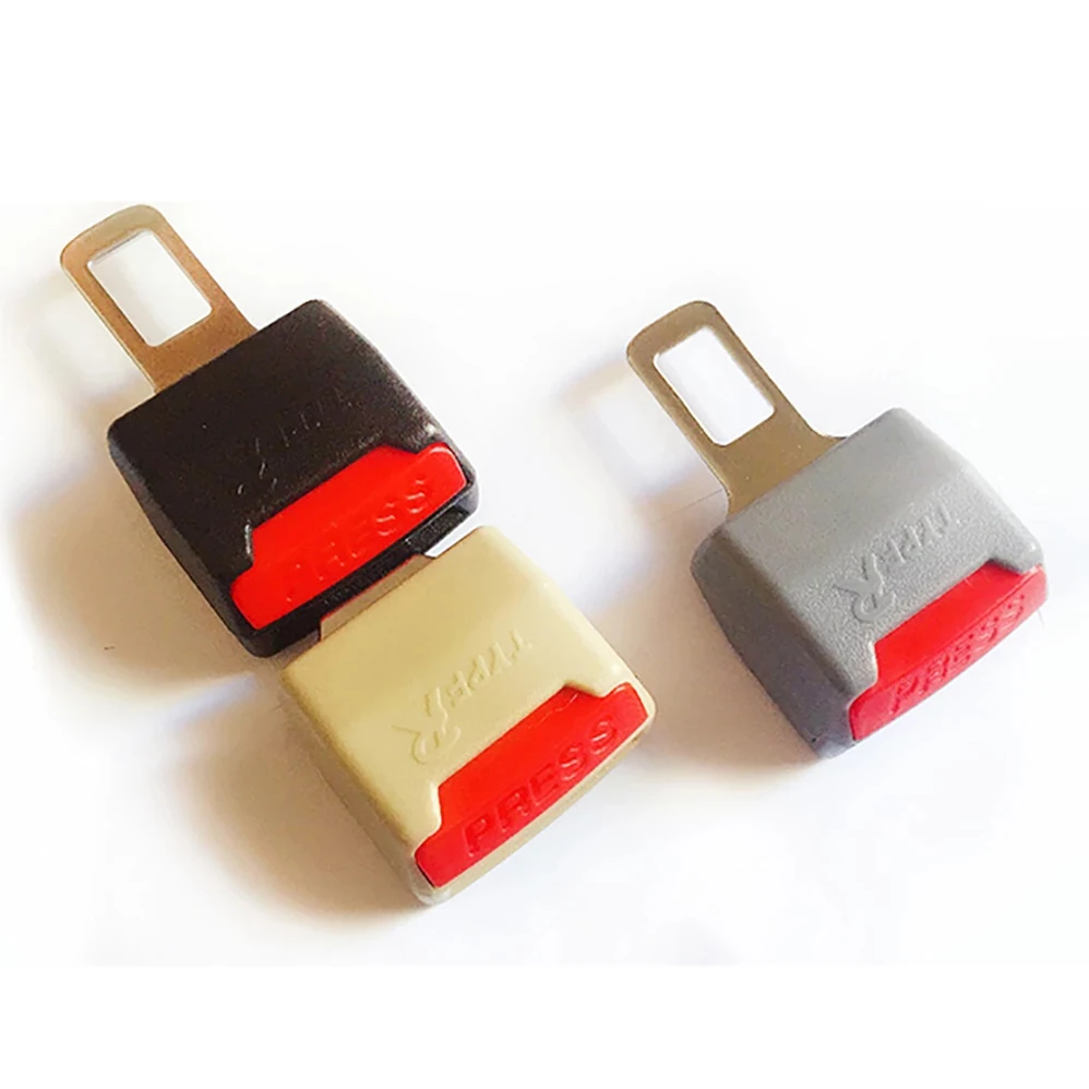 2 pcs Car Seat Belt Clip Extension Plug Car Safety Seat Lock Buckle Seatbelt Clip Extender Insert Socket