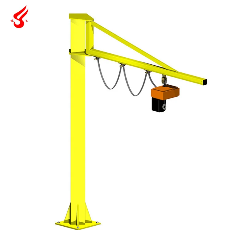 Hot sale homemade lifting crane rotating mini swing jib crane 1000kg
