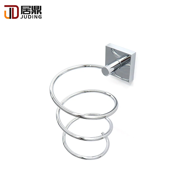 High quality popular Bathroom accessories Wall Mounted Metal Wire Hair Dryer Holder