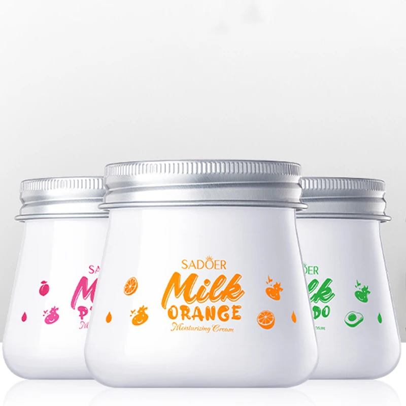 OEM SADOER Anti aging Moisturizing Yellowing and Brightening Skin Milk Peach Nourishing Sleep facial cream