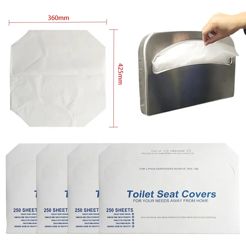 Manufacturer wholesale disposable WC cover toilet seat disposable toilet seat covers with different specifications