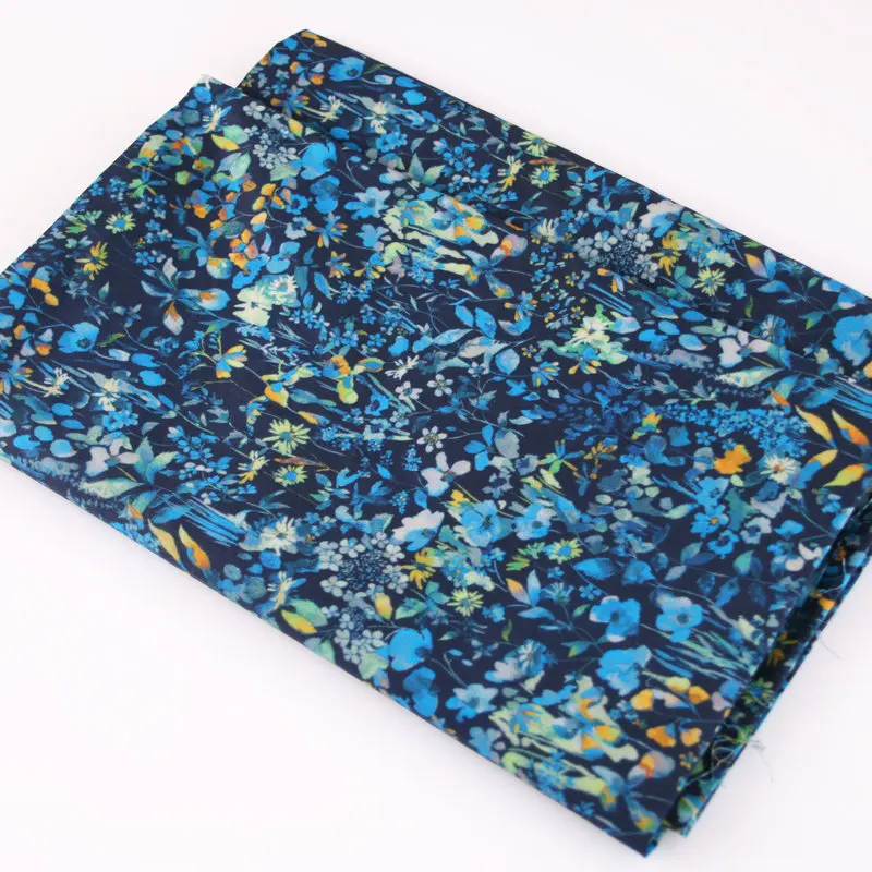 Flower Poplin Cotton Fabric Liberty Of London Print fabric