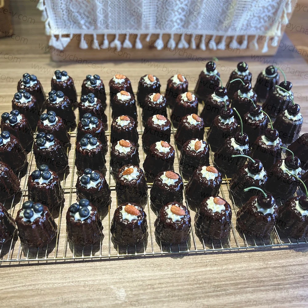 party event table centerpieces artificial Keluli cake with cherry tops for dessert bakery store windows marketing display