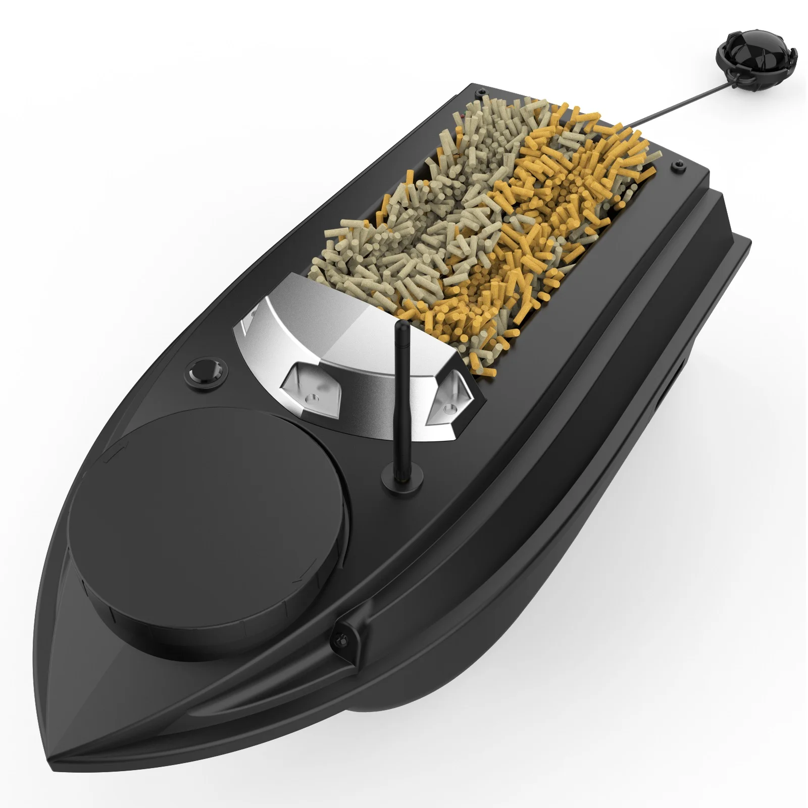 2024 Flytec New V030 RC Fishing Bait Boat 6.6LBS Loading Capacity Auto Sailing 180 Points GPS Boat With Fish Finder Sonar