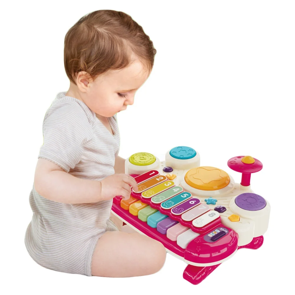 Musical Toys Plastic Piano Drum Set & Xylophones Kids Learning & Play Musical Instruments Baby Toy for Sale
