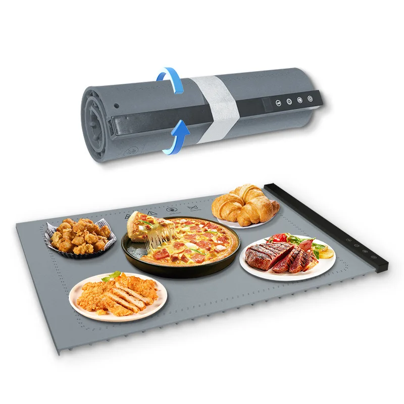 Электрическая домашняя теплоудерживающая пластина с эффективным распределением тепла Гибкая силиконовая сборка для безопасного и комфортного использования
