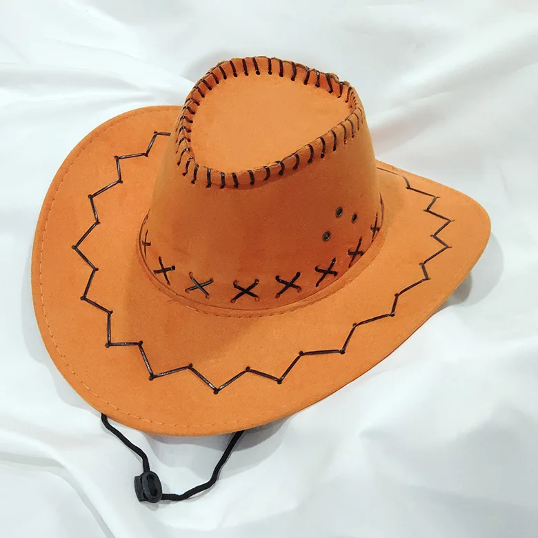 Outdoor performance big eave grassland travel brim fedora knight suede cowboy